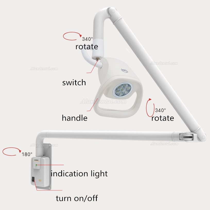 KWS KD-2021W-1 21W LED wall mounted type surgical lamp examination light